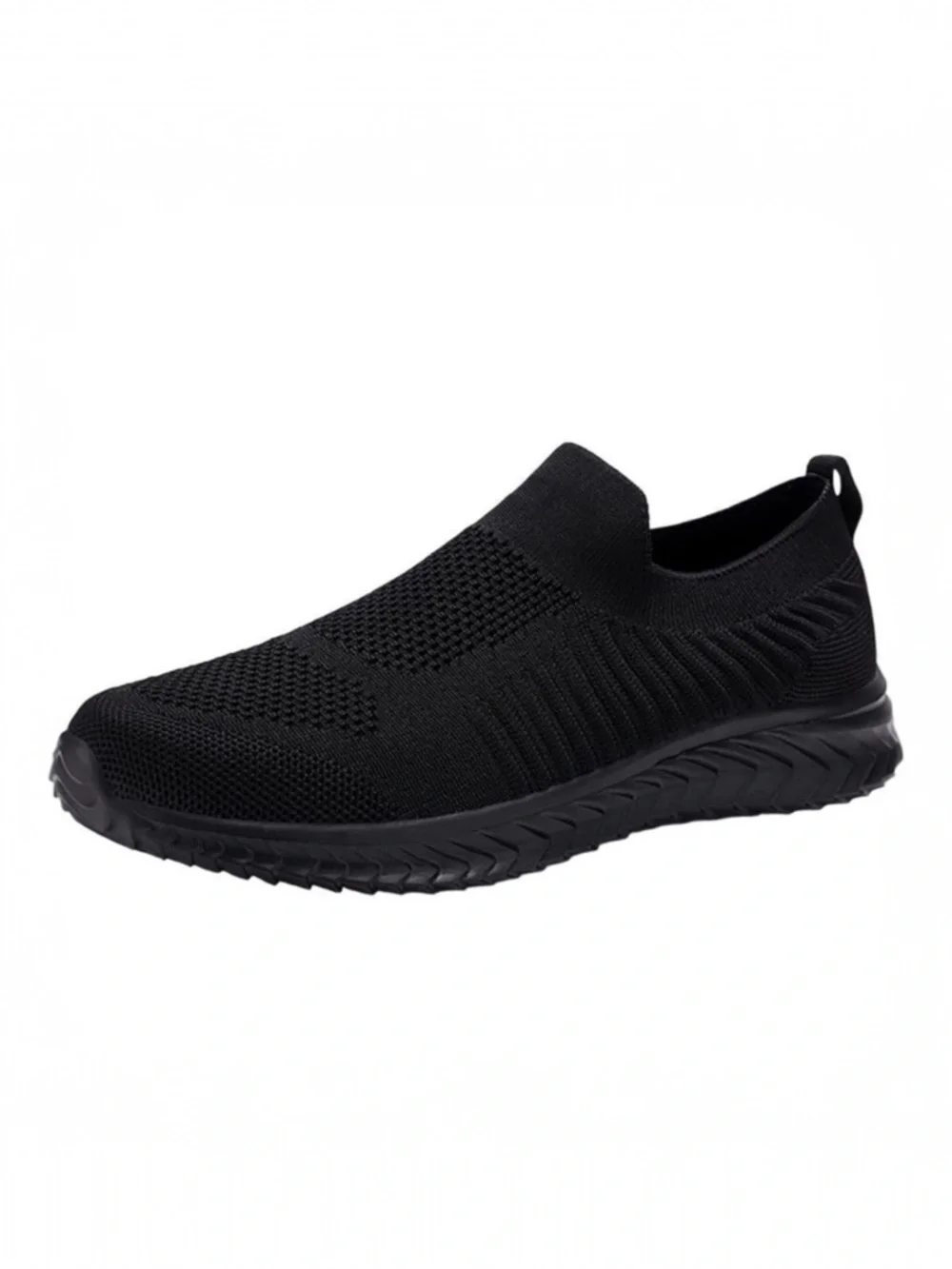JIAFO Women’s Black‎ Mesh Knit Breathable Ultra Lightweight Slip On Sneakers